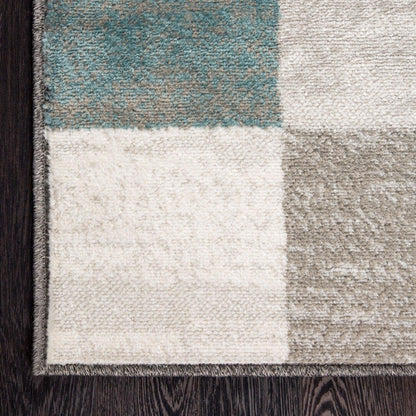  Superior Rockaway Geometric Checkered Rivulet Transitional Area Rug -  Rivulet