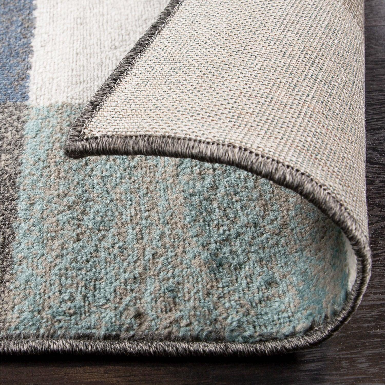  Superior Rockaway Geometric Checkered Rivulet Transitional Area Rug -  Rivulet
