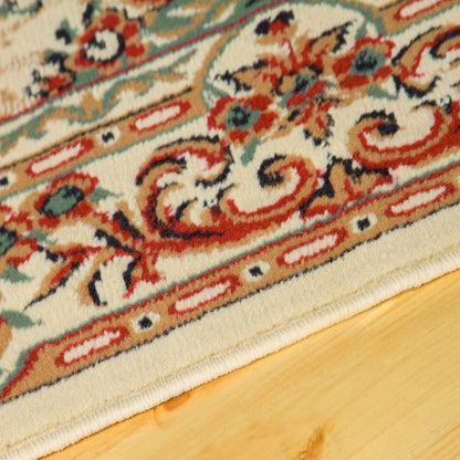 Superior Tayana Traditional Oriental Floral Medallion 3-Piece Indoor Area Rug Set - Ivory