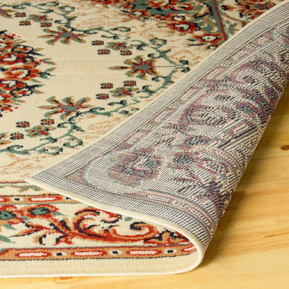 Superior Tayana Traditional Oriental Floral Medallion 3-Piece Indoor Area Rug Set  - Ivory