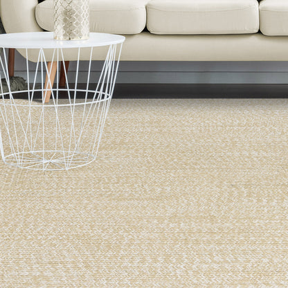 Multi Toned Braided Area Rug Bohemian Indoor Outdoor Rugs - Cream-White