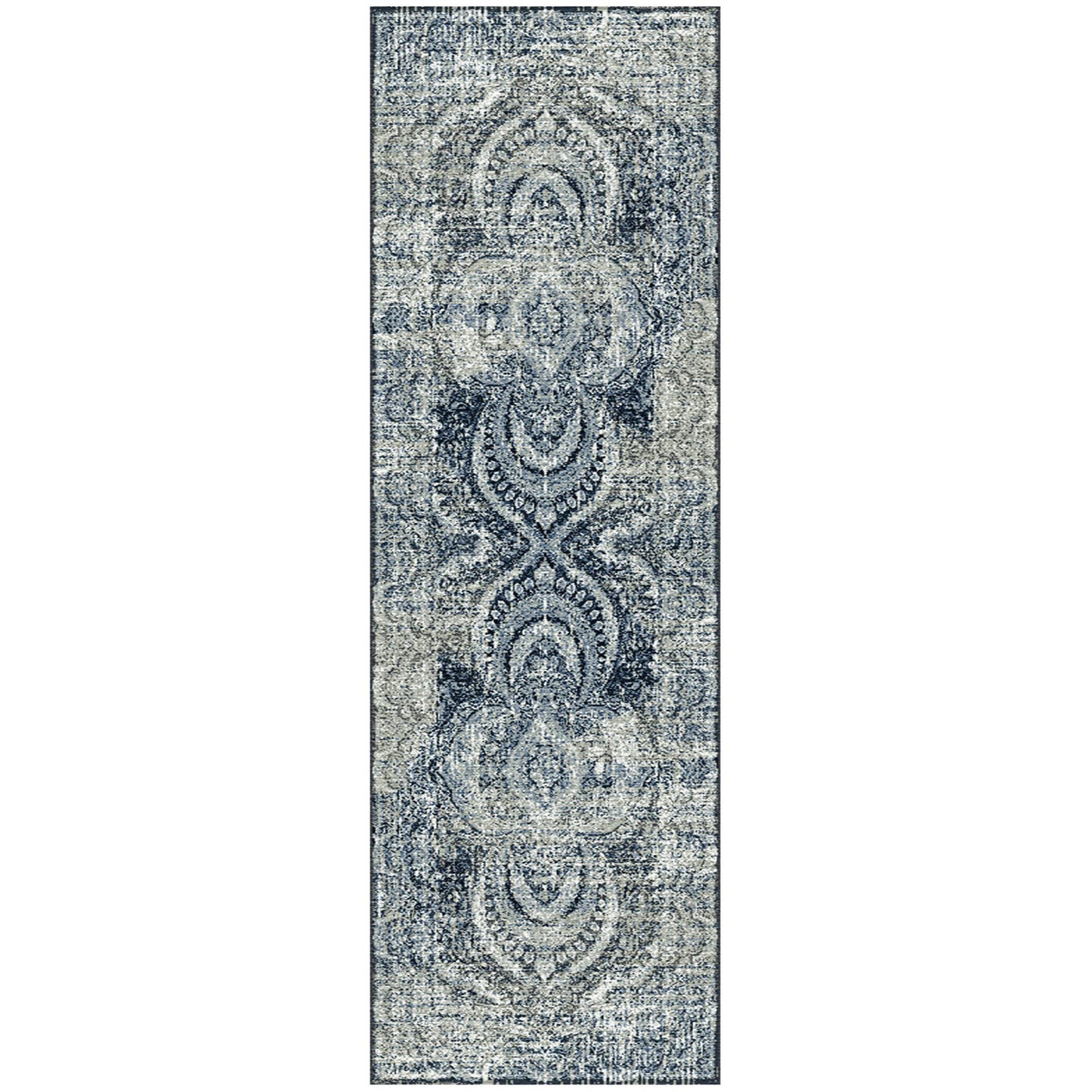 Salford Vintage Abstract Medallion Plush Indoor Area Rug Or Runner