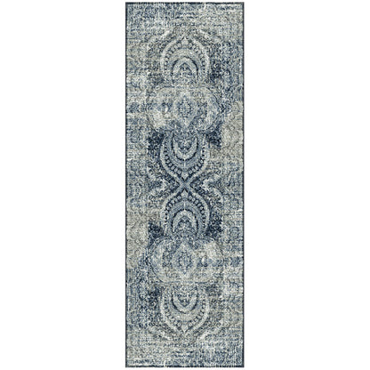 Salford Vintage Abstract Medallion Plush Indoor Area Rug Or Runner