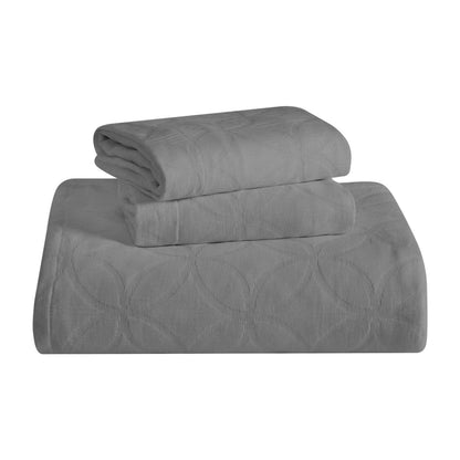 Serenity Cotton Matelasse Celtic Circle Airy Bedspread Set