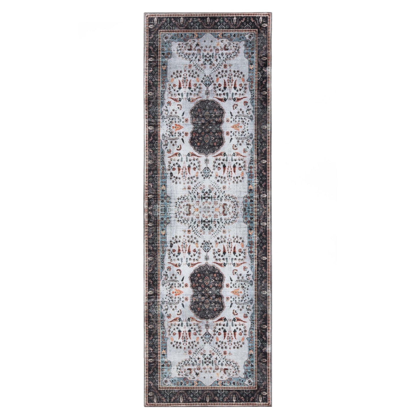 Sparrow Classic Medallion Machine Washable Indoor Area Rug or Runner