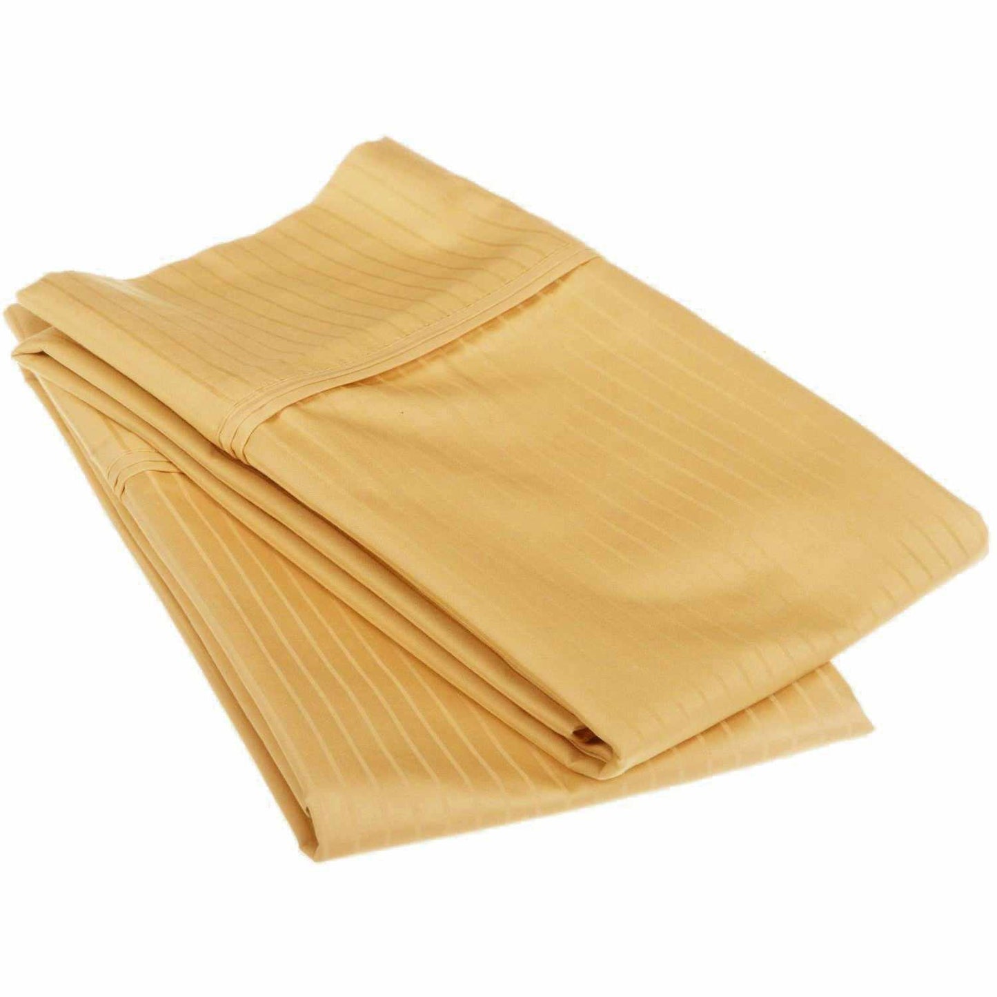 800-Thread Count Egyptian Cotton Ultra-Soft Striped Pillowcase  - Gold