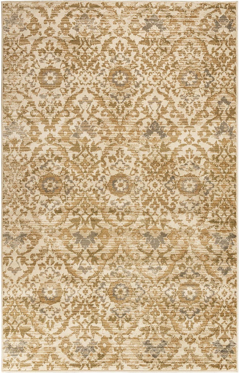 Tamara Modern Farmhouse Floral Damask Indoor Area Rug