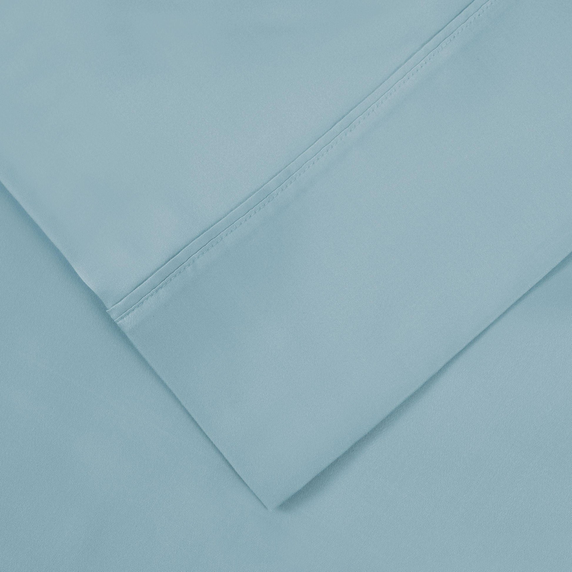 Superior 1000 Thread Count Lyocell Blend Solid Pillowcase Set - Blue