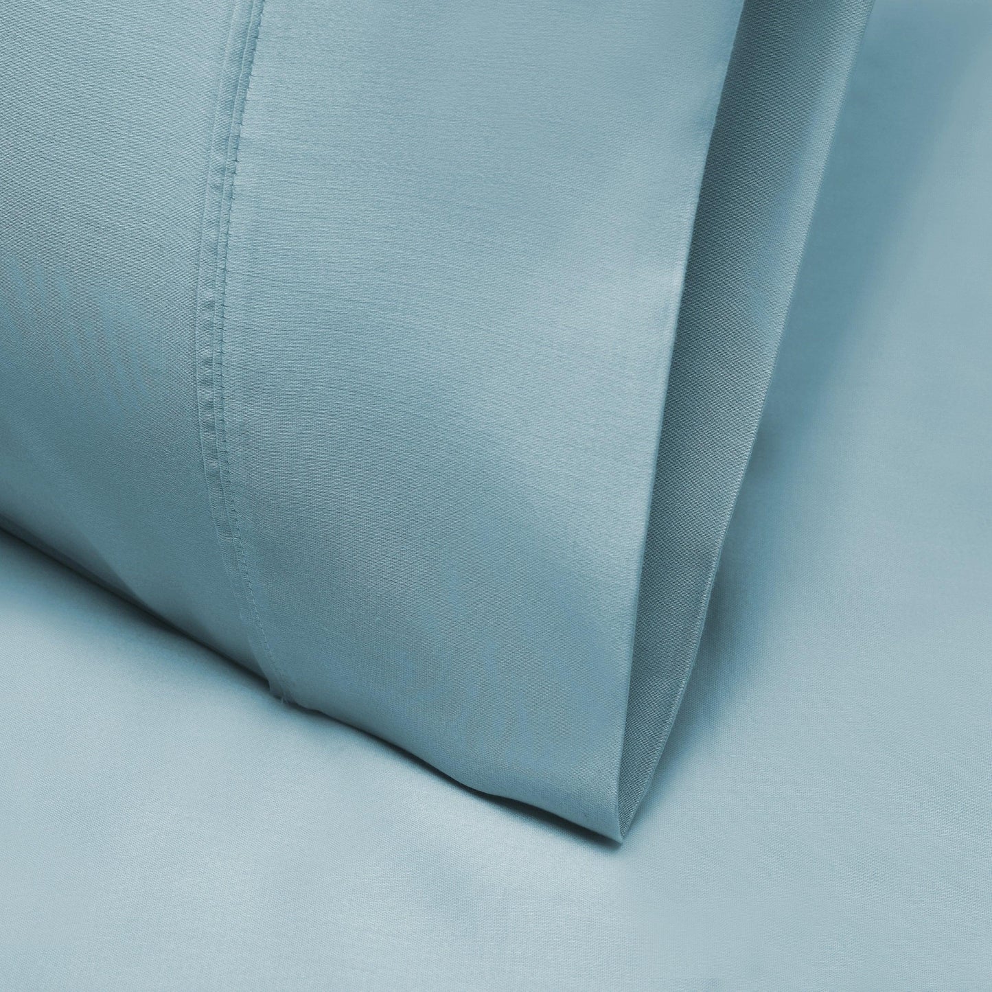 Superior 1000 Thread Count Lyocell Blend Solid Pillowcase Set - Blue