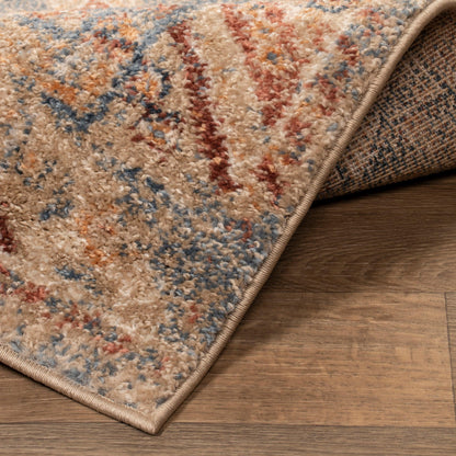 Superior Tyias Vintage Distressed Geometric Patchwork Medallion Indoor Area Rug