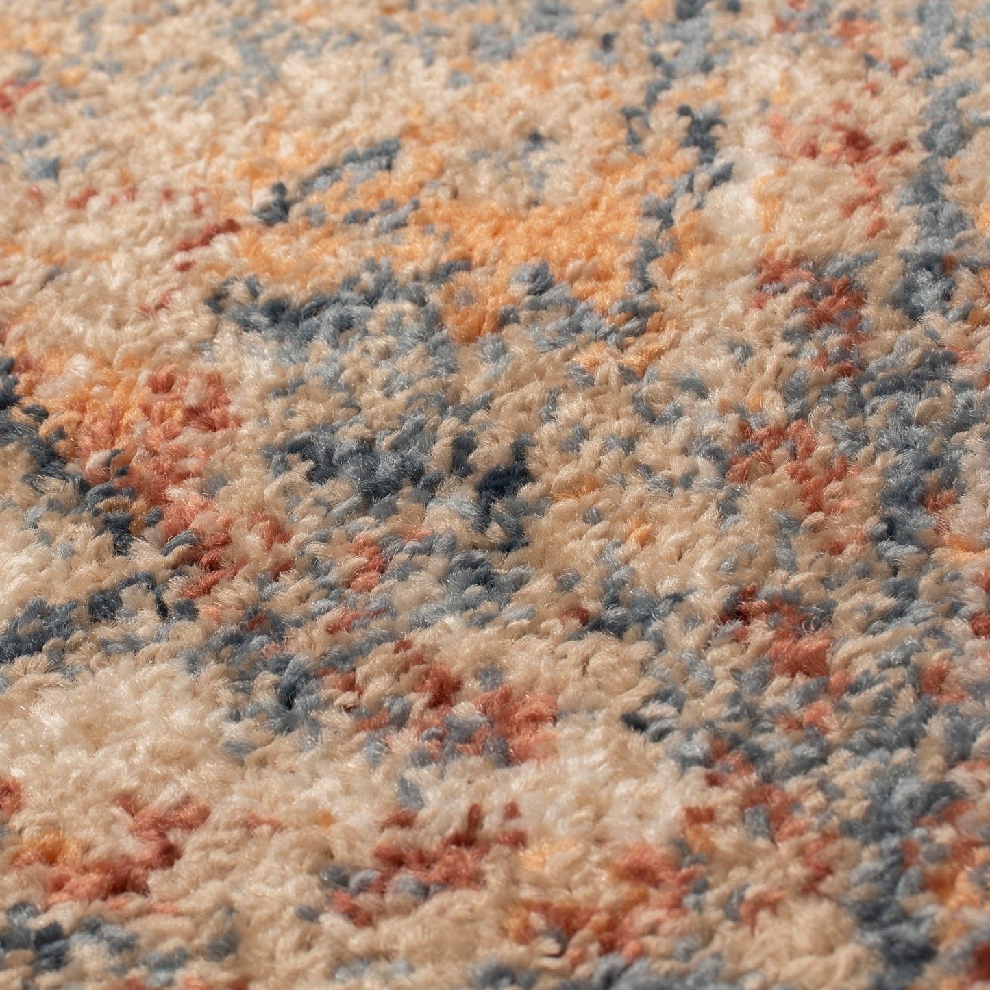 Superior Tyias Vintage Distressed Geometric Patchwork Medallion Indoor Area Rug