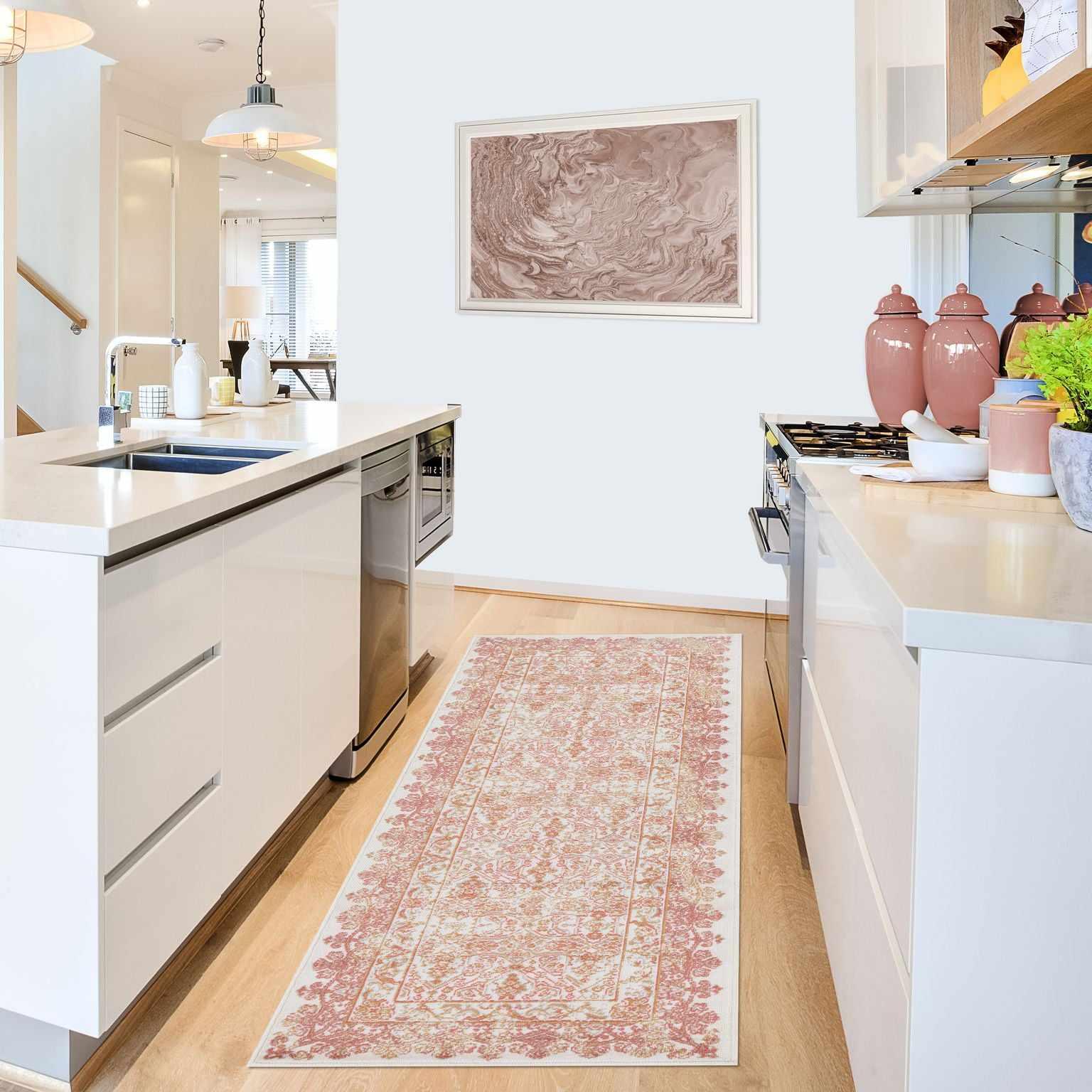 Superior Myel Distressed French Inspired Area Rug - Tuscan