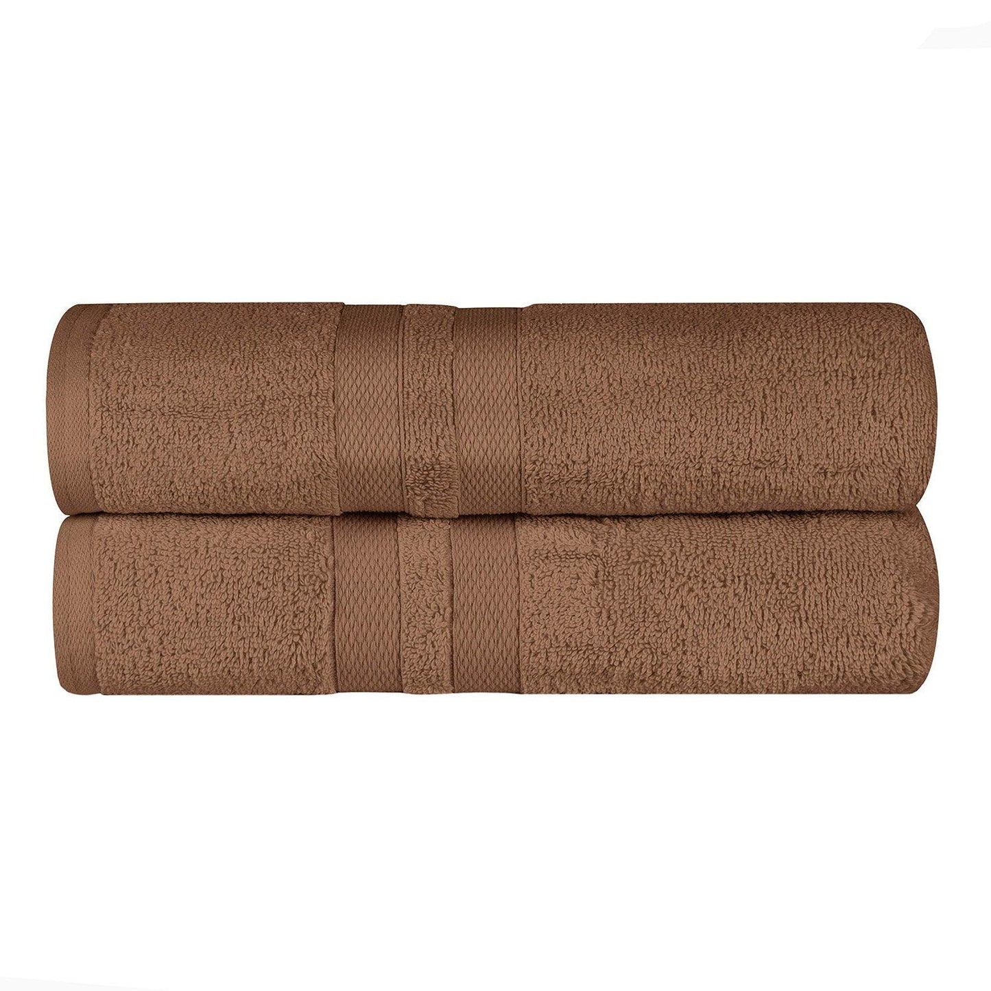 Ultra Soft Cotton Absorbent Solid Bath Sheet Set of 2
