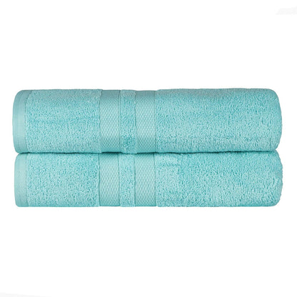 Ultra Soft Cotton Absorbent Solid Bath Sheet Set of 2