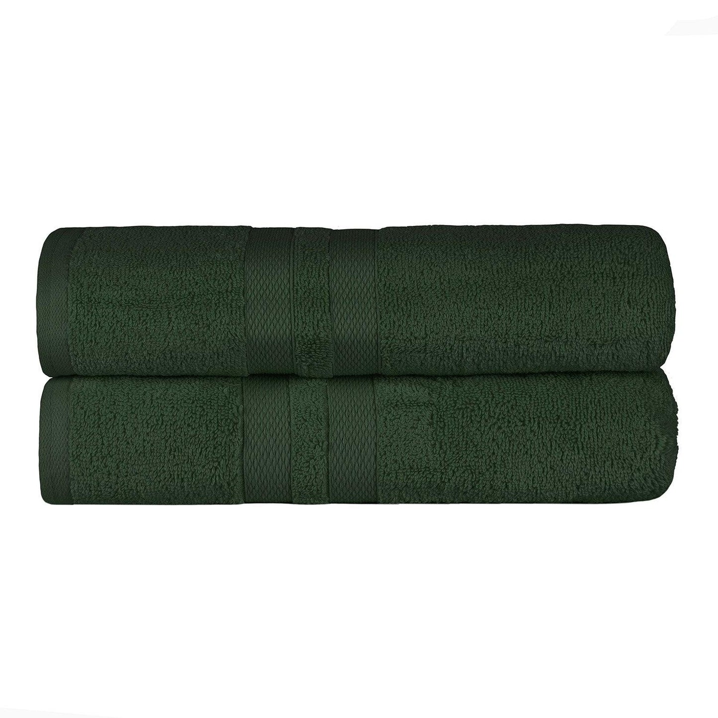 Ultra Soft Cotton Absorbent Solid Bath Sheet Set of 2