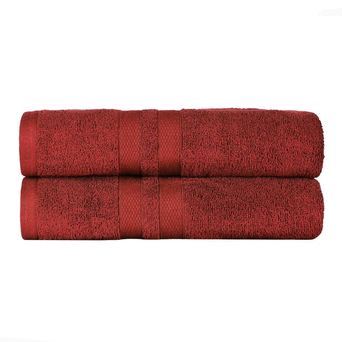 Ultra Soft Cotton Absorbent Solid Bath Sheet Set of 2