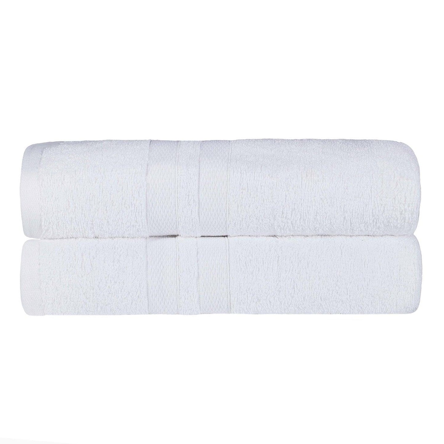 Ultra Soft Cotton Absorbent Solid Bath Sheet Set of 2