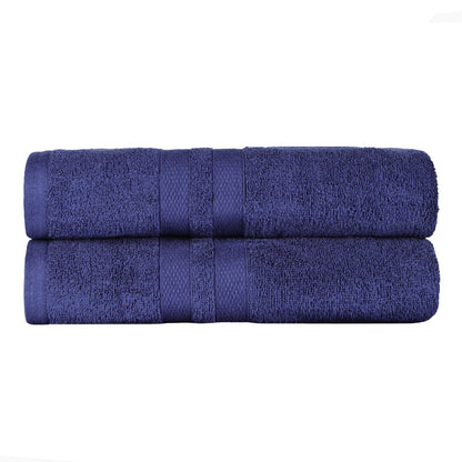 Ultra-Soft Cotton Solid Medium Weight Absorbent Bath Towel Set of 2