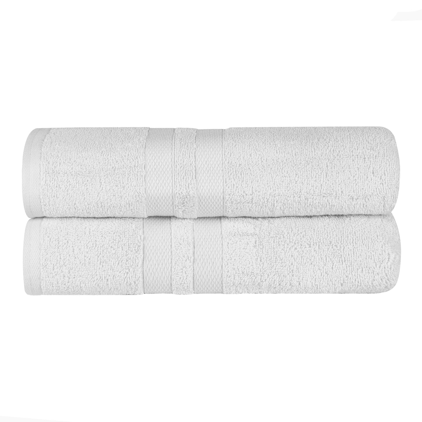 Ultra-Soft Cotton Solid Medium Weight Absorbent Bath Towel Set of 2