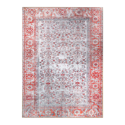 Classic Antique Floral Polyester Flat-weave Indoor Area Rug