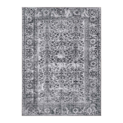 Classic Antique Floral Polyester Flat-weave Indoor Area Rug