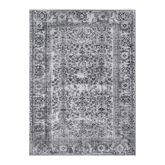 Classic Antique Floral Polyester Flat-weave Indoor Area Rug