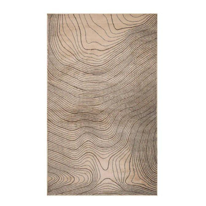 Veer Modern Abstract Wood Grain Indoor Area Rug Or Runner