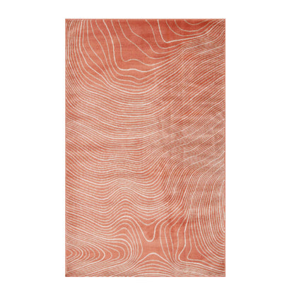 Veer Modern Abstract Wood Grain Indoor Area Rug Or Runner