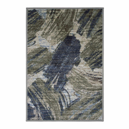 Xander Abstract Non-Slip Indoor Area Rug or Runner Rug